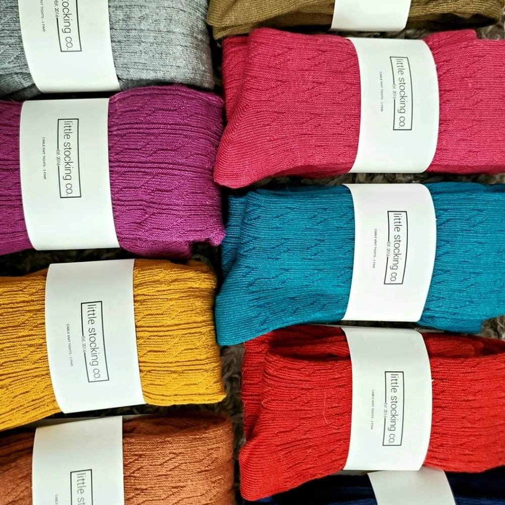 Little Stocking Co. Cable Knit Tights infant and toddler - Lots of colors! BNWT